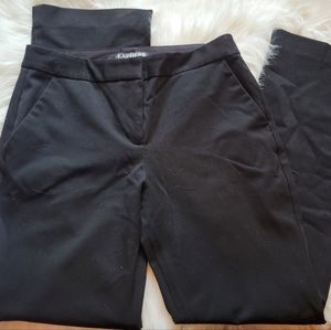 Express Columnist Trouser Pant Black Size 4 Short
